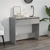 Image de vidaXL Table console Gris béton 89x41x765 cm Acier 809570