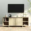 Image de vidaXL Meuble TV chêne sonoma 130x35x50 cm bois dingénierie 809587