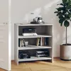 Image de vidaXL Buffet Gris béton 70 × 40.5 × 75 cm Aggloméré