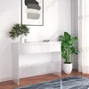 Image de vidaXL Table console Blanc 100 × 35 × 76.5 cm Aggloméré