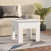Image de vidaXL Table basse blanc brillant 55x55x42 cm bois dingénierie 810241
