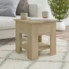 Image de vidaXL Table basse Chêne sonoma 40x40x42 cm Bois dingénierie