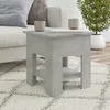 Image de vidaXL Table basse Gris béton 40x40x42 cm Bois dingénierie