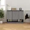 Image de vidaXL Buffet Sonoma gris 97 x 31 x 75 cm Aggloméré