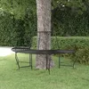 Image de vidaXL Banc demi-circulaire tour darbre Ø159 cm Noir Acier 318825