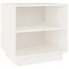 Image de vidaXL Table de chevet Blanc 40x34x40 cm Bois de pin solide