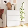 Image de vidaXL Buffet Blanc 60x34x75 cm Bois massif de pin Blanc 14.05kg