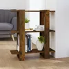 Image de vidaXL Bibliothèque-Séparateur de pièce Chêne fumé 80x30x87 cm