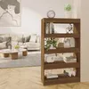 Image de vidaXL Bibliothèque/Séparateur de pièce Chêne marron Bois dingénierie 813622