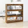 Image de vidaXL Bibliothèque/Séparateur de pièce chêne fumé 100x30x103 cm 813632