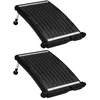 Image de vidaXL Panneaux de chauffage solaire de piscine courbés 2pcs 725x46cm