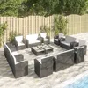Image de vidaXL Salon de Jardin 16 pcs avec Coussins Meubles dExtérieur Mobilier de Patio Meubles de Terrasse Mobilier de Jardin 3095942