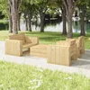 Image de vidaXL Salon de Jardin 4 pcs Mobilier de Patio Ensemble de Meubles de Terrasse Mobilier de Jardin Meubles dExtérieur Bois 3096637