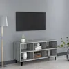 Image de vidaXL Meuble TV avec pieds en métal Sonoma gris 1035x30x50 cm