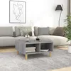 Image de vidaXL Table basse Sonoma gris 60x60x30 cm Aggloméré Gris Tableau 13.6kg