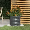 Image de vidaXL Jardinière de Jardin Pot à Fleurs Boîte à Plantes Lit Surélevé Patio Terrasse Extérieur Acier Galvanisé 40x40x36 cm 318846