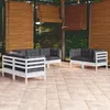 Image de vidaXL Salon de jardin 7 pcs avec coussins bois de pin massif 3096257