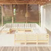 Image de vidaXL Bois de Pin Massif Salon de Jardin 13 pcs avec Coussins Mobilier de Patio Meubles dExtérieur Mobilier de Jardin 3097073