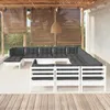 Image de vidaXL Bois de Pin Massif Salon de Jardin 13 pcs avec Coussins Mobilier de Patio Meubles dExtérieur Mobilier de Jardin 3097074