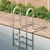 Image de vidaXL Échelle de piscine 54x38x158 cm acier inoxydable 304 93458
