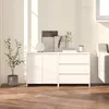 Image de vidaXL Buffets 2 pcs Blanc Bois dingénierie 3098057