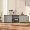 Image de 3098076 vidaXL Buffets 3 pcs Gris béton Bois dingénierie