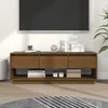 Image de vidaXL Meuble TV Marron miel 1105x34x40 cm Bois de pin massif