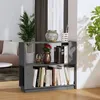 Image de Bibliothèque - Pin - 80x25x70 cm - Gris - Design contemporain - Séparateur de pièce