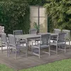 Image de vidaXL Ensemble de Salle à Manger de Jardin 9 pcs Mobiliers de Patio avec Table et Chaise Ensemble de Salon en 3098683