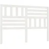 Image de vidaXL Tête de lit Blanc 126x4x100 cm Bois massif de pin 814135