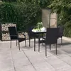 Image de vidaXL Ensemble de Salle à Manger de Jardin 5 pcs Mobilier à Dîner Table et Chaises de Repas Meubles de Terrasse Patio 3099396