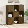 Image de Buffet - VIDAXL - Marron Miel - Bois Massif - 110 cm - Salle à manger - Aspect bois