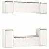 Image de vidaXL Meubles TV 6 pcs Blanc Bois massif de pin