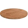 Image de 342958 vidaXL Dessus de table rond Marron clair Ø30x15 cm Bois chêne traité