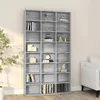 Image de vidaXL Armoire à CD Sonoma gris 102x23x1775 cm Bois dingénierie 815091