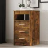 Image de vidaXL Armoire à tiroirs Chêne fumé 40x50x76 cm Bois dingénierie 815093