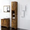 Image de vidaXL Armoire de bain Chêne fumé 30x30x1835 cm Bois dingénierie 815108