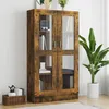 Image de vidaXL Armoire à vitrine Chêne fumé 825x305x150 cm Bois dingénierie 815117