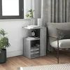 Image de vidaXL Table dappoint Sonoma gris 36x30x56 cm Bois dingénierie 815190