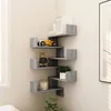 Image de vidaXL Étagères dangle murales 2 pcs Sonoma gris 40x40x50 cm Bois 815207