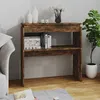 Image de vidaXL Table console Chêne fumé 80x30x80 cm Bois dingénierie 815216