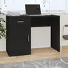 Image de vidaXL Bureau avec tiroir et armoire Noir 100x40x73 cm Bois ingénierie 342653