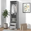 Image de vidaXL Armoire avec tiroirs Sonoma gris 50x50x200 cm Bois dingénierie 815349