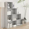 Image de vidaXL Armoire à livres Sonoma gris 155x24x160 cm 815361