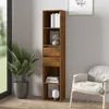 Image de vidaXL Bibliothèque Chêne fumé 36x30x171 cm Bois dingénierie 815534