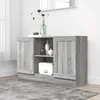 Image de Buffet Sonoma Gris 120X305X70 Cm Bois Dingénierie