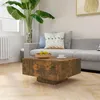 Image de vidaXL Table basse Chêne fumé 60x60x315 cm Bois dingénierie 815837