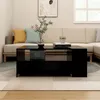 Image de vidaXL Table basse Noir 102x55x42 cm Bois dingénierie 810918