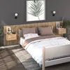 Image de vidaXL Tables de chevet murales 2 pcs Chêne sonoma 810978