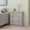 Image de vidaXL Buffet Gris béton 60x30x70 cm Bois dingénierie 811074